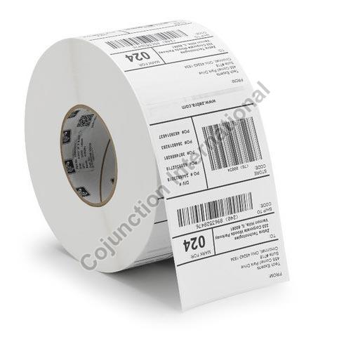 Printed Glossy Lamination Laser Cutting Paper Barcode Label, Packaging Type : Roll