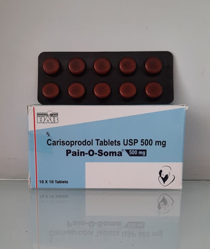 Carisoprodol Tablet 500mg, Packaging Type : Box