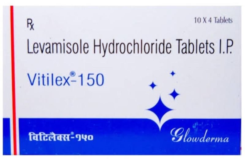 White Levamisole Hydrochloride Tablets, for Clinical, Hospital