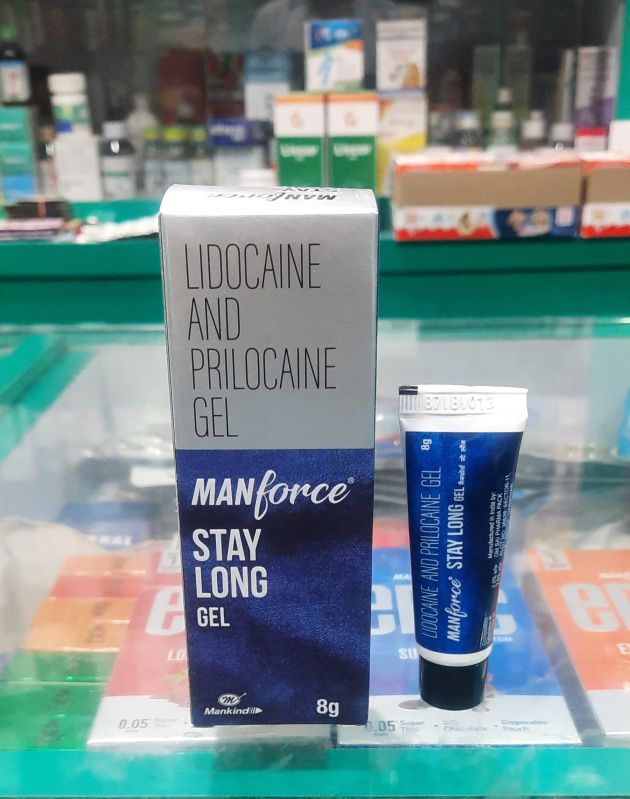 Manforce Lidocaine and Prilocaine Gel, Packaging Size : 8g