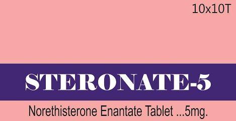 Steronate-5 Norethisterone Enantate Tablets, Packaging Type : Blister Packing