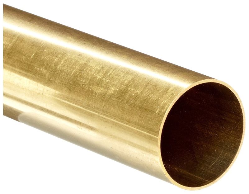 Golden BMA Round Brass Pipe, for Gas Fittings, Oil Fittings, Water Fittings, Feature : Fine Finished