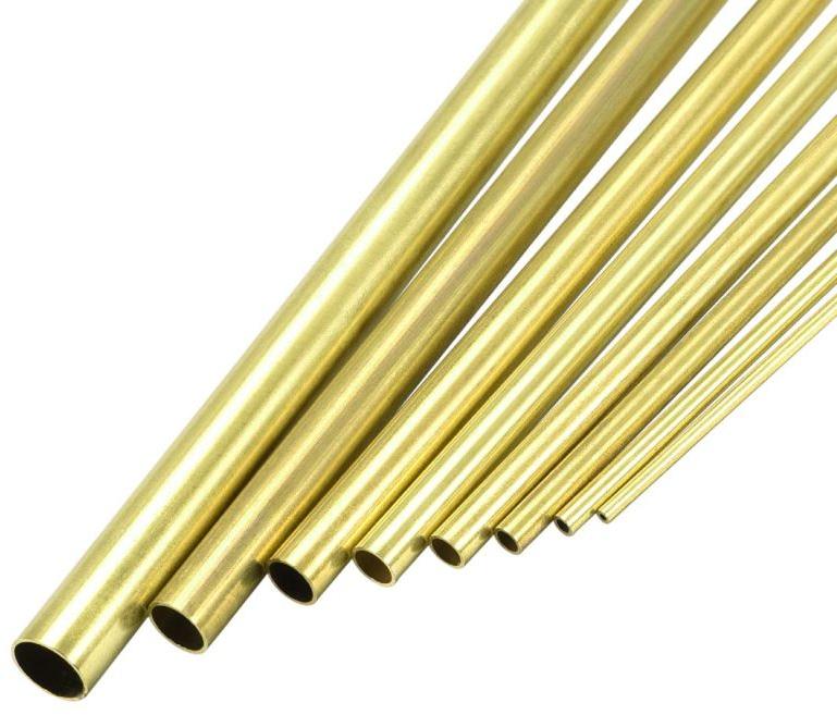 Golden Round Free Cutting Brass Hollow Rods, Feature : Fine Finished