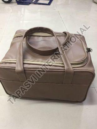 Rexine Brown Travel Duffle Bag