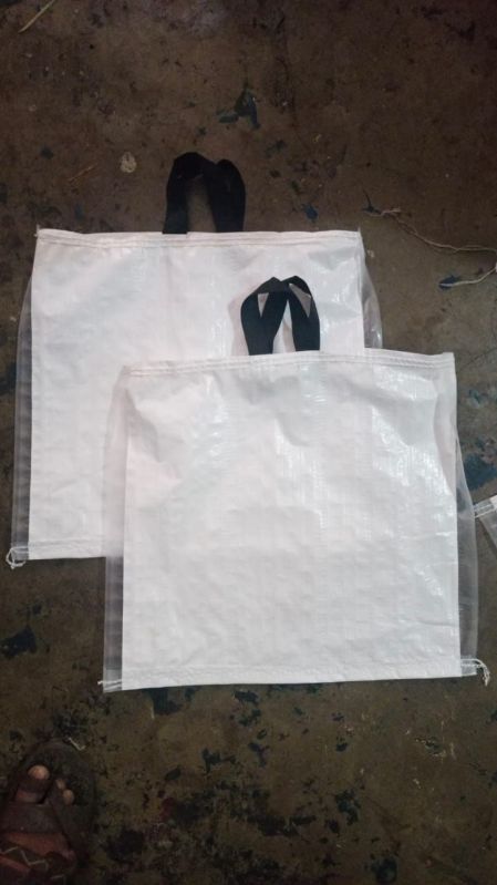 Plain White Polypropylene Carry Bag, Size : 16x16 cm