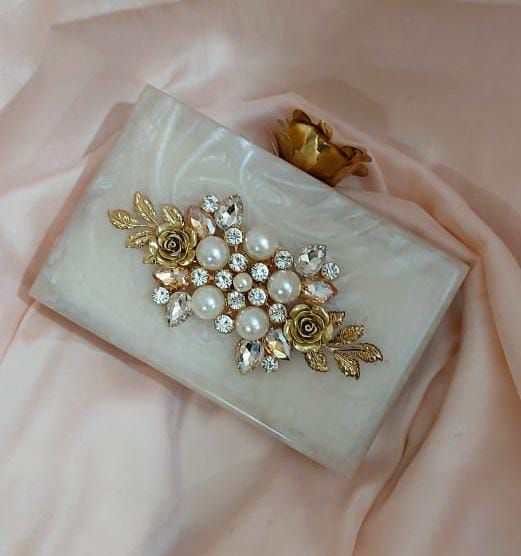 Modern Resin Clutch Bag