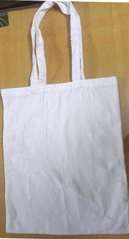 White Plain Polyester Jute Carry Bags, for Packaging