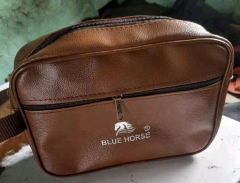 Brown PU Leather Travel Kit Bag, Size : Standard