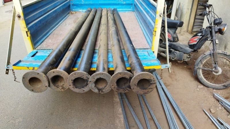 Black Round Cast Iron Earthing Pipe, For Gas, Sewage, Supplying Water, Size : 100mm