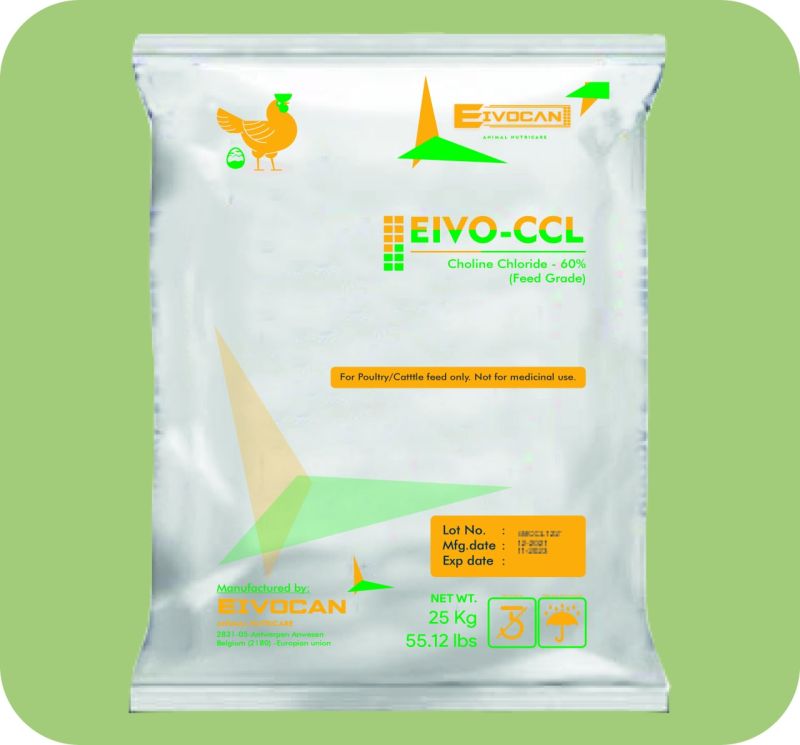 Choline Chloride-60% Feed Supplement, Packaging Type : Plastic Sack Bags