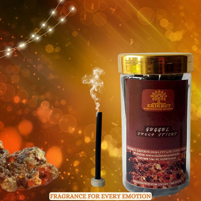 Brown Guggul Dhoop Sticks, for Fragrance, Packaging Type : Plastic Packet