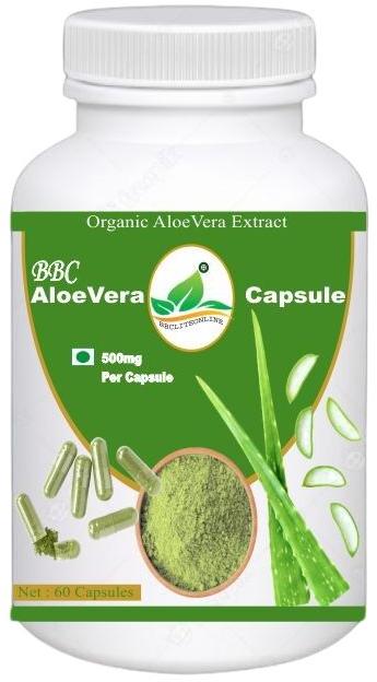 BBC Aloevera Capsule, for Supplement Diet, Skin Care, Packaging Type : Plastic Bottle
