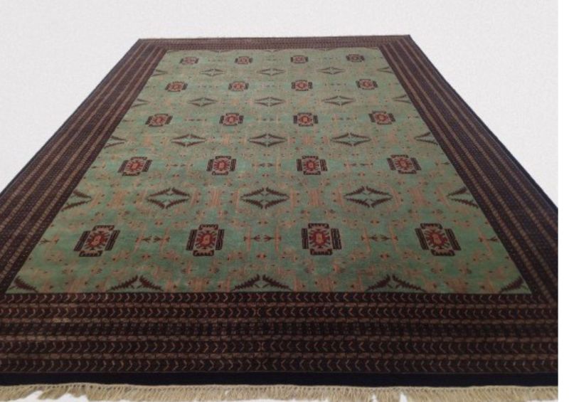 Printed Cotton Silk Handmade Woolen Carpet, For Office, Hotel, Home, Size : 9×12 Feet, 9×12 Square Feet