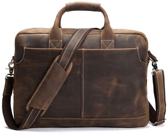 Leather Briefcase Laptop Bag, Size : Multisize