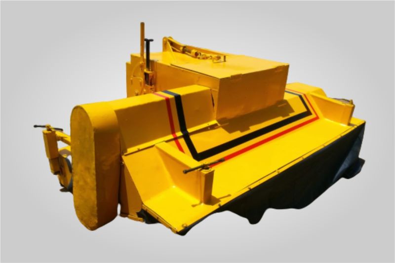 220V Semi Automatic Mild Steel Road Sweeper Machine, for Industrial, Color : Yellow