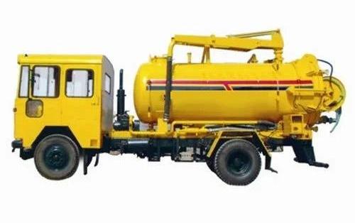 Yellow Automatic Hydraulic Sewer Jetting Machine