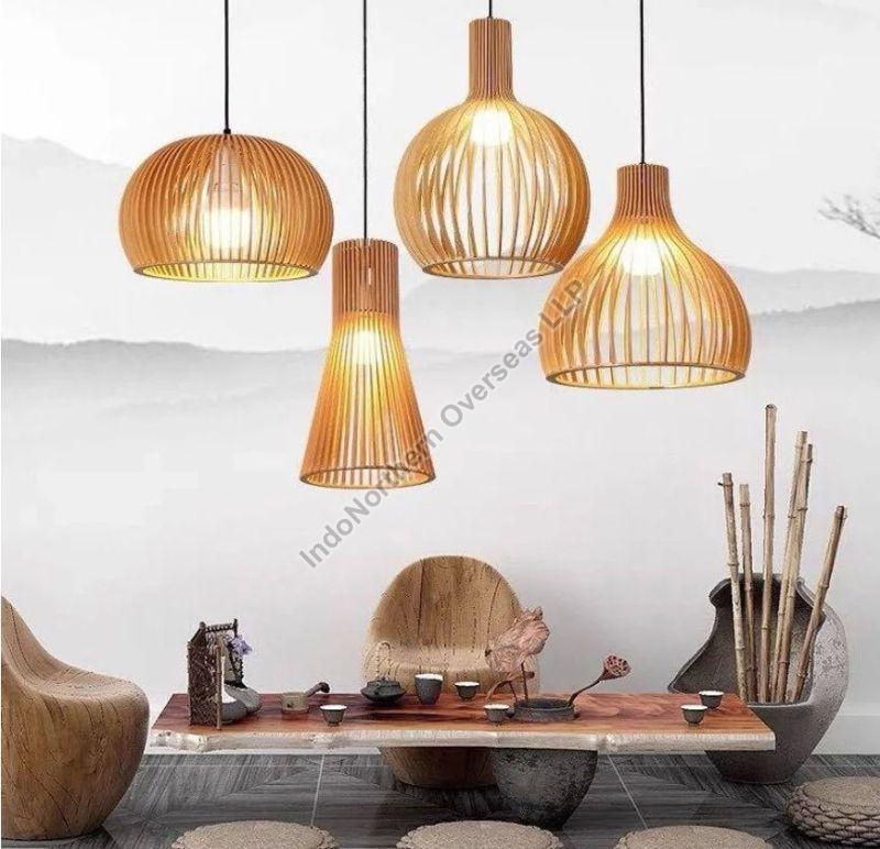 LED Bamboo Hanging Lamp, for Decoration, Technics : Hand Made