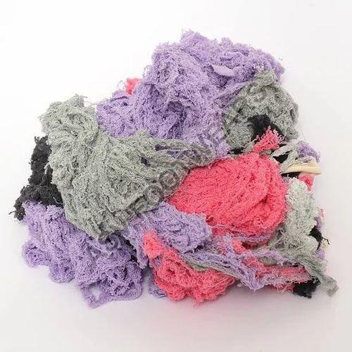 Plain Cotton Multicolour Banian Yarn Waste, for Industrial