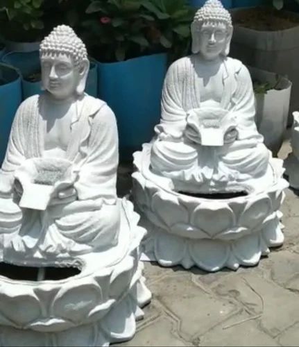 Fiber Gautam Buddha Water Fountain