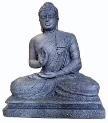 Grey Lord Buddha Marble Stone Statue, for Interior Decoration, Packaging Type : Carton Box