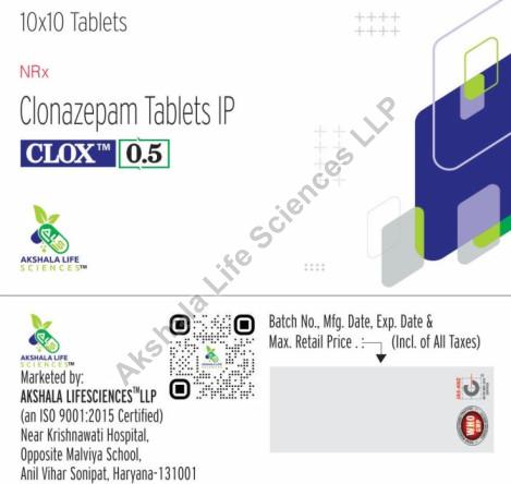 Clox 0.5 Tablet, Packaging Type : Box