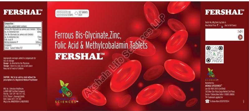 Fershal Tablet, Grade Standard : Medicine Grade