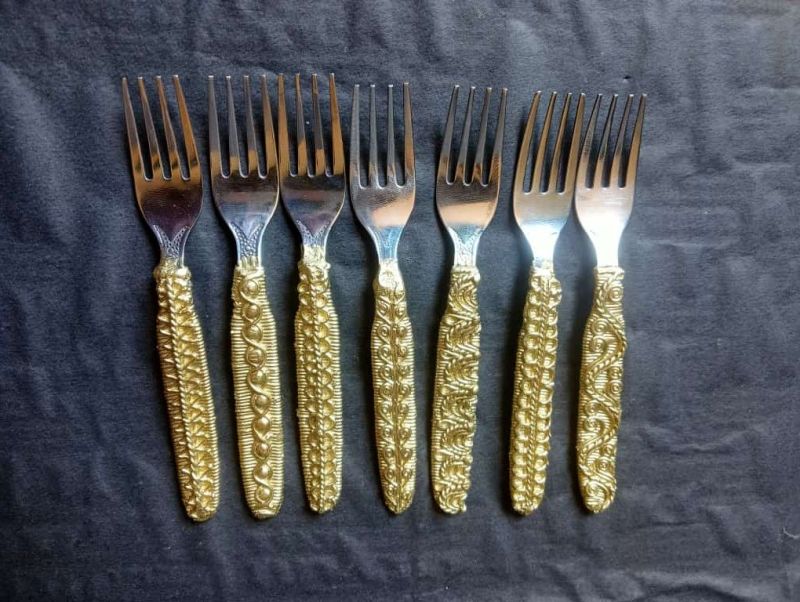 Stainless Steel Brass Fork Set, Feature : Fine Finished, Attractive Look