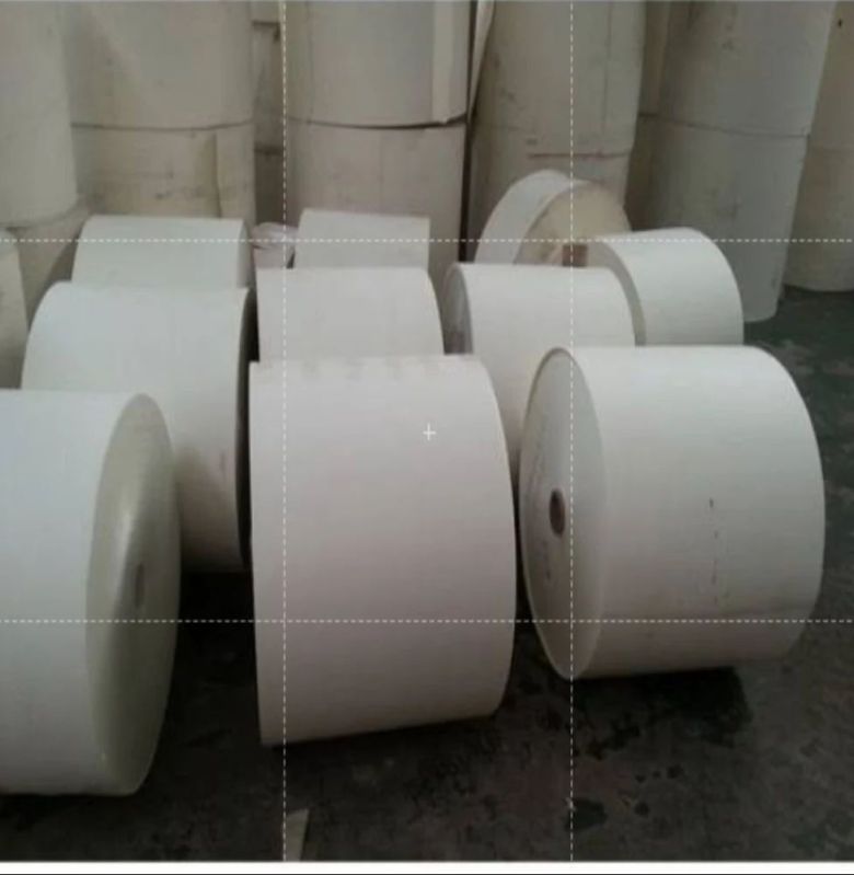 Plain Thermal Paper Gumming Roll, Color : White