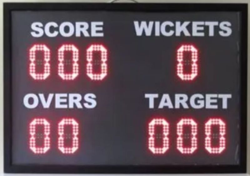 3 Foot x 4 Foot  Cricket Score Display Board