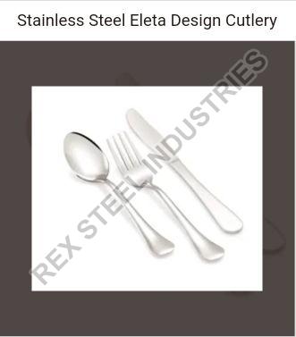 Silver Stainless Steel Eleta Design Cutlery Set