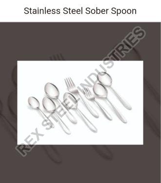 Silver Stainless Steel Sober Design Cutlery Set