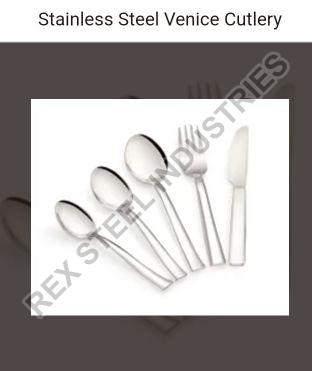 Stainless Steel Venicel Design Cutlery Set, Color : Silver