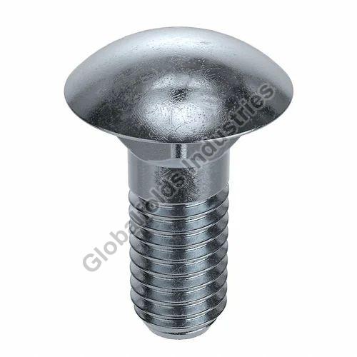 Round 2.5 Inch Industrial Mild Steel Bolt, for Fitting Use, Color : Silver