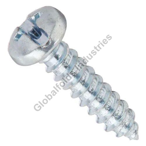 Silver Round Pan Head Combination Screw, for Fitting Use, Size : 4.5 Inch