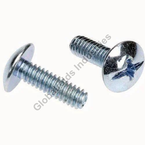 Silver Round Truss Combi Head Machine Screw, for Fitting Use, Thread Type : Full Threaded