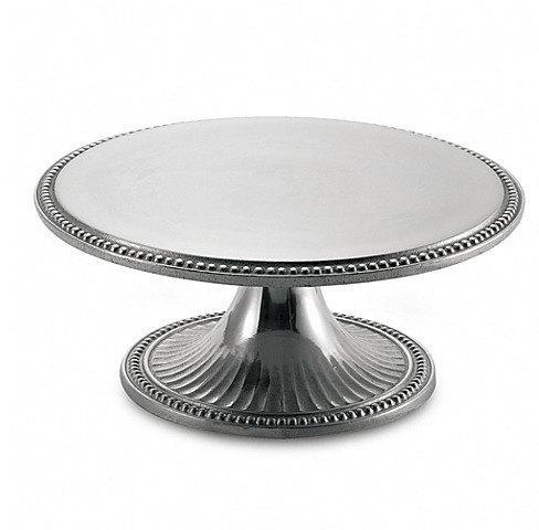 Silver Polished Stainless Steel Cake Stand, for Restaurant, Hotel, Household, Shape : Round