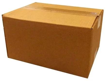 Brown Rectangular 3 Ply Plain Corrugated Boxes, for Goods Packaging, Size : 6x14x10 inch