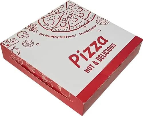 Printed Corrugated Pizza Box, Size : Standard