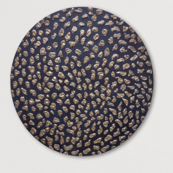 Multi Color Round Acrylic Canvas Celestial Pebble Paintings, for Wall Decoration, Size : 30 Inch