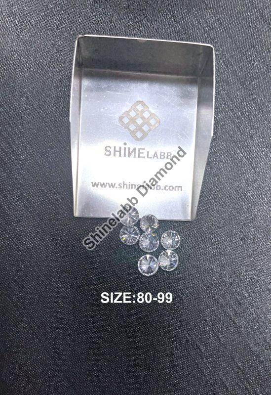 White Round 0.80-0.99 Mm Lab Grown Pointer Diamond, For Jewellery Use, Packaging Type : Velvet Box