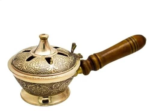 Brass Religious Incense Burner, Size : Standard