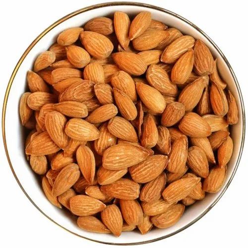 Hard Kashmiri Almond Nuts, for Milk, Sweets, Style : Dried