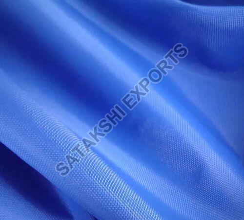 Blue Plain Bolt PU Coated Fabric, for Garments, Packaging Type : Poly Bag