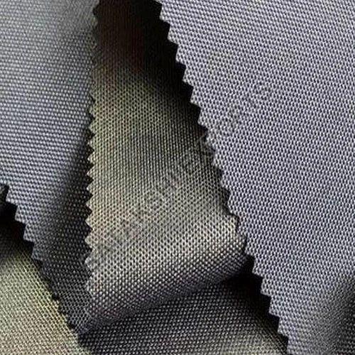 Grey Plain Pu Coated Polyester Fabric, For Garments, Occasion : Casual Wear, Party Wear