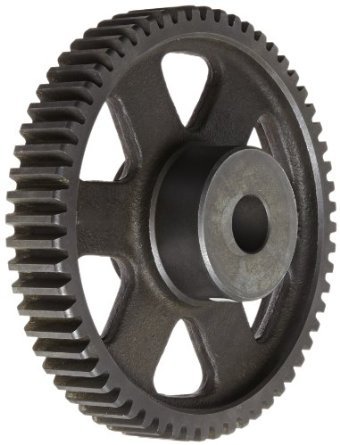 Black Round Polished Cast Iron Gear, for Industrial Use