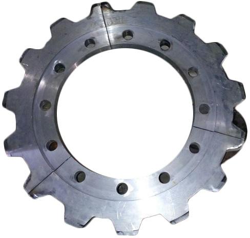 Siver Polished Mild Steel Elevator Sprocket, for Industrial, Feature : Hard Structure, High Strength