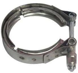 Silver Iron Exhaust Clamp, for Fitting Use, Feature : Corrosion Resistant