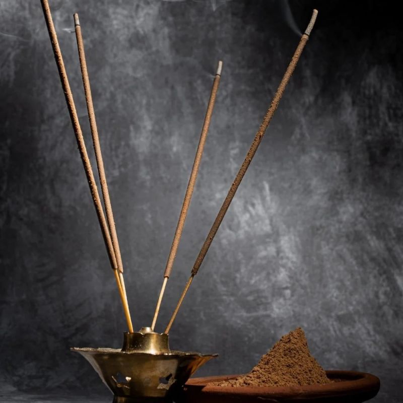 Brown Indian Temple Incense Sticks, for Office, Home, Length : 15-20 ...