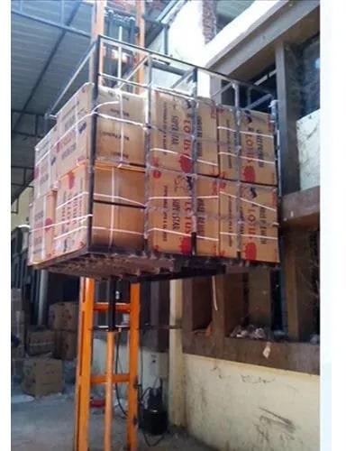 220V Stainless Steel Freight Goods Lift, for Industrial, Power Source : Electric