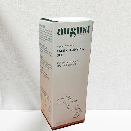 Rectangular Face Cleaning Gel Packaging Box